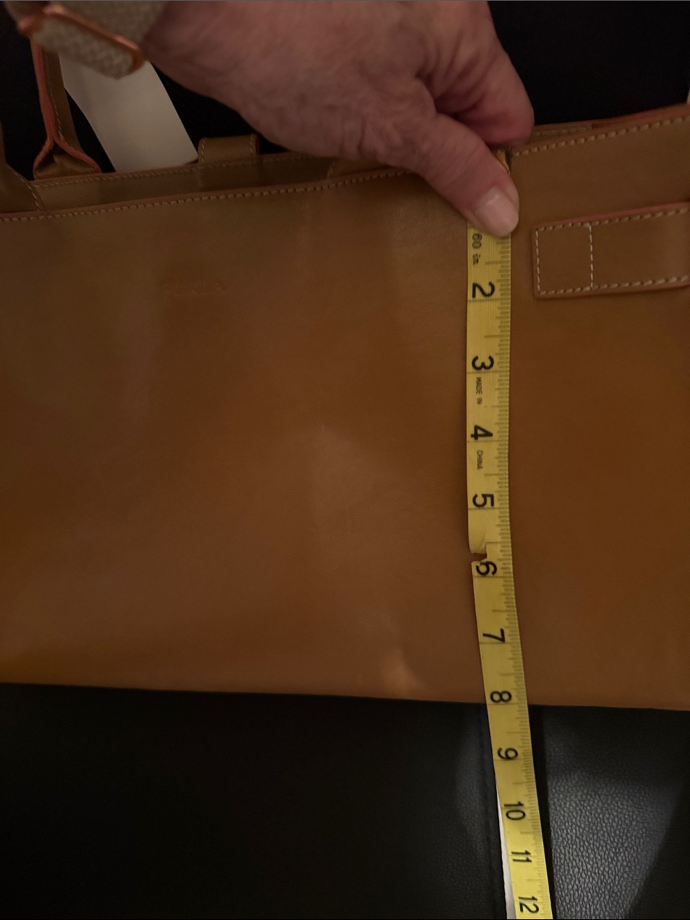 Furla Italian Leather Satchel - Picture 9 of 10
